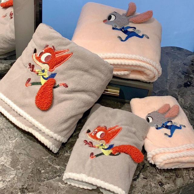 可愛動物方程式吸水速乾浴巾組(預購)