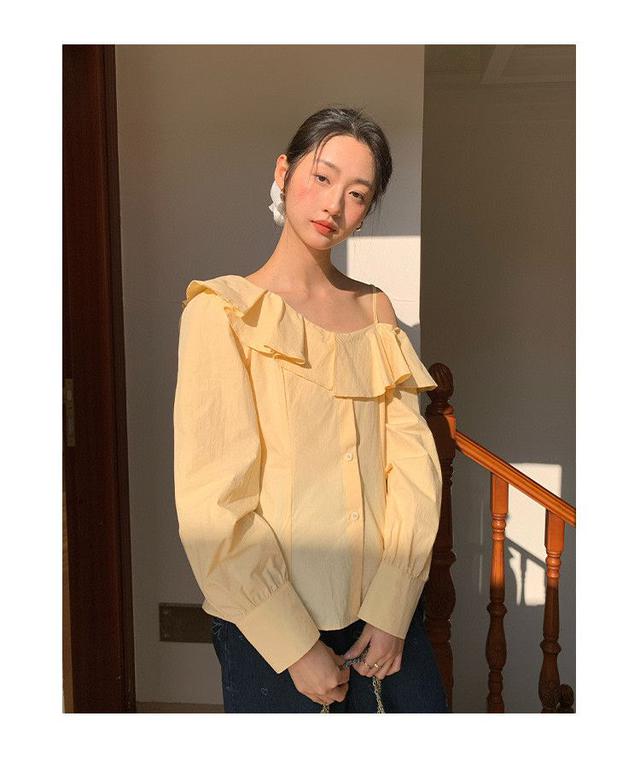 甜美小衬衫上身也泰温柔了吧 一整个韩里韩气的感觉