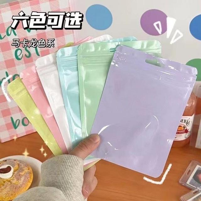 日系馬卡龍色系自封袋(預購)