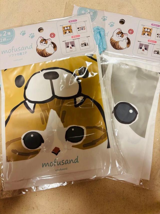 正版授權日本 mofusand 貓咪束口收納袋X2入組#04/15中午12點