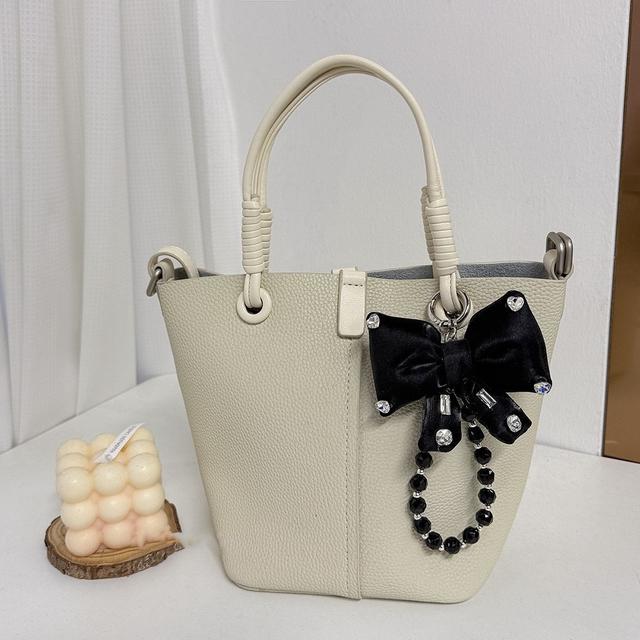 (預購)ins風珍珠串蝴蝶結手機鏈包包掛件鑰匙扣手腕掛繩短款