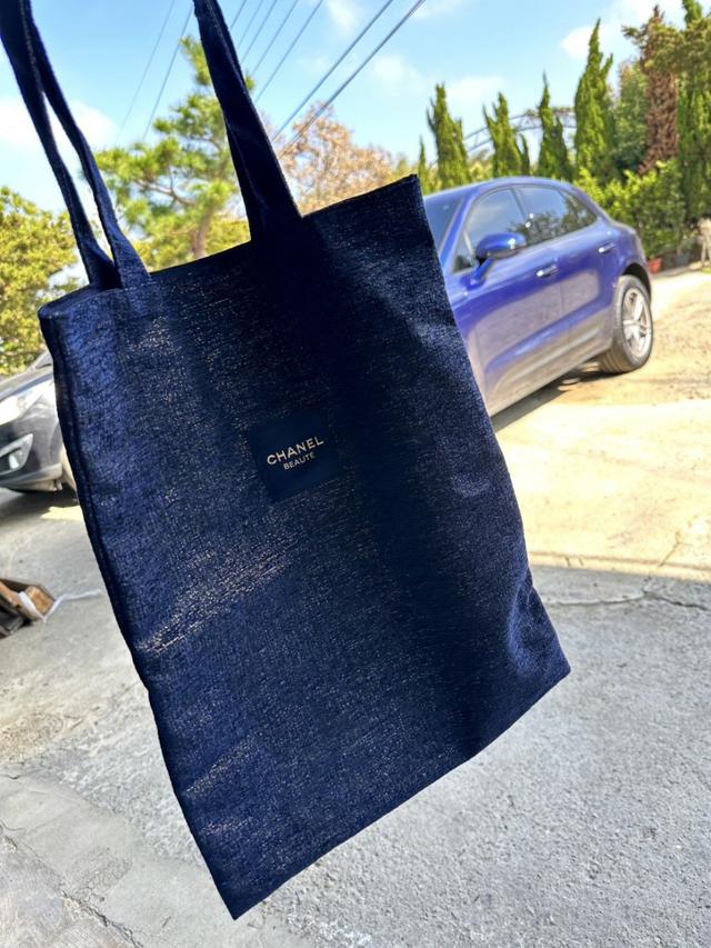 CHANEL VVVVIP限量年度禮 牛仔燙金托特包 肩背包#03/05