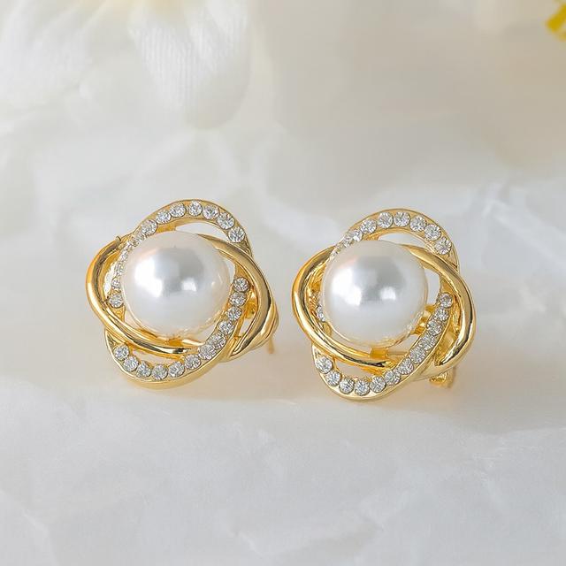 韓國Dorocy Étoile星軌珍珠耳針(一副) #11/02