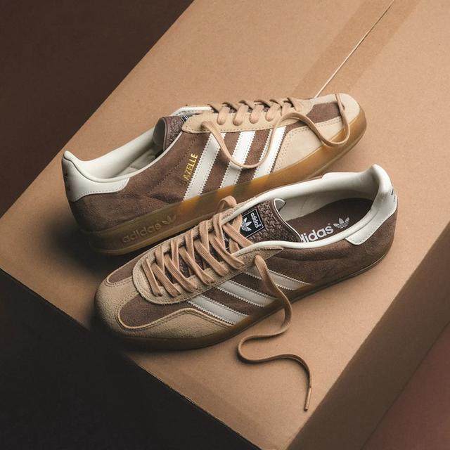ADIDAS GAZELLE復古麂皮德訓休閒鞋奶茶大地色#09/15