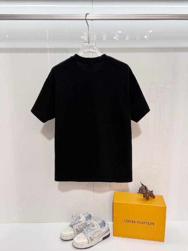 彩绘字母logo 男女同款 短袖t恤 ·定制320克重100％双纱