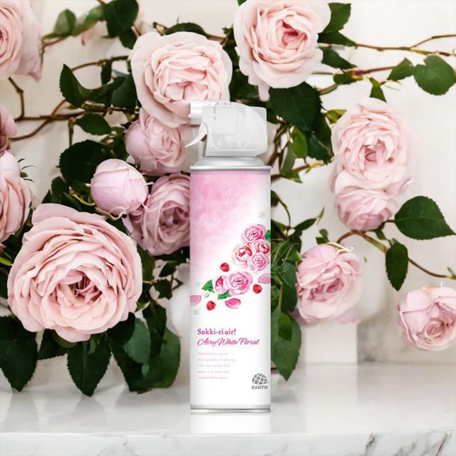 日本 地球製藥 Sukki-ri 浴廁除臭滅箘芳香噴霧350ml-玫瑰花果香