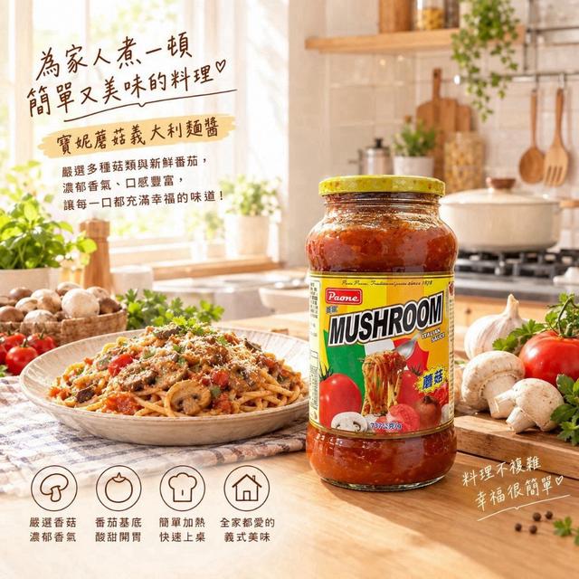 預購 寶妮 肉味義大利麵醬 737g-10/28號中午12點結單