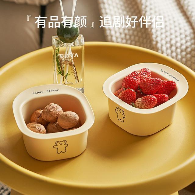 萌趣小熊雙層瀝水籃水果盤