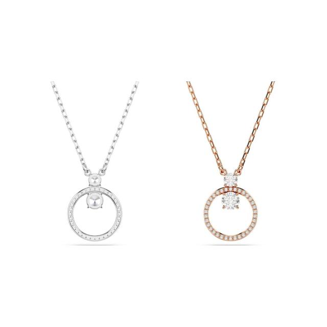 【輕鬆購精品百貨】SWAROVSKI 施華洛世奇 Constella 滿圈水晶 上下水晶項鍊