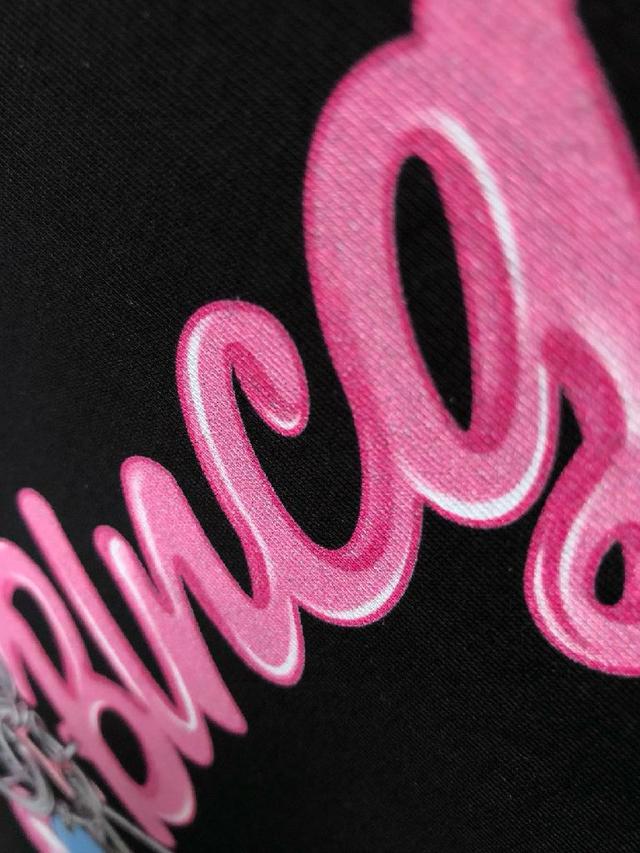 25早春最新黑色直喷工艺潮流专柜版本微宽高克重重磅短袖