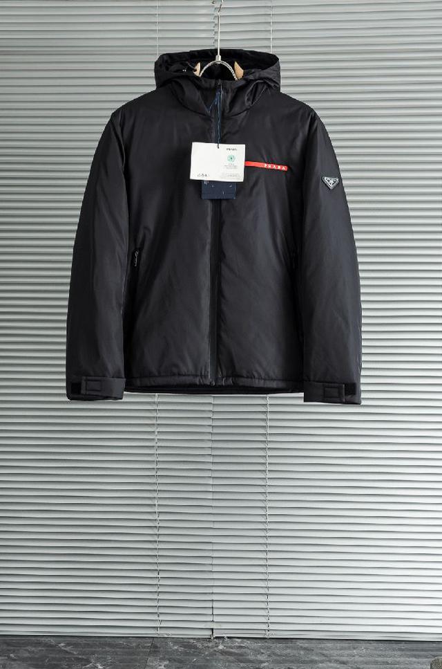 5️⃣PRA#DA 普拉/达 2025FW防风防水面料白鸭绒填充男士