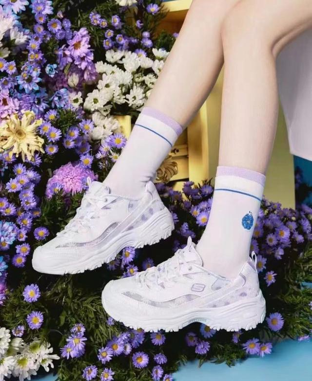 海外限定版!!超美~SKECHERS花海熊增高老爹鞋💛#05/13有單就下