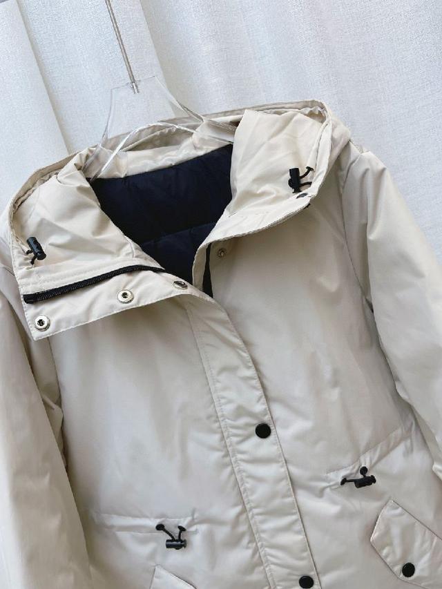 原单狠货女装 配防尘袋新款 Ma23冬季新品‼️可收腰连帽羽绒
