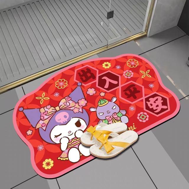 2026三麗鷗賀年款浴室吸水地墊(預購)