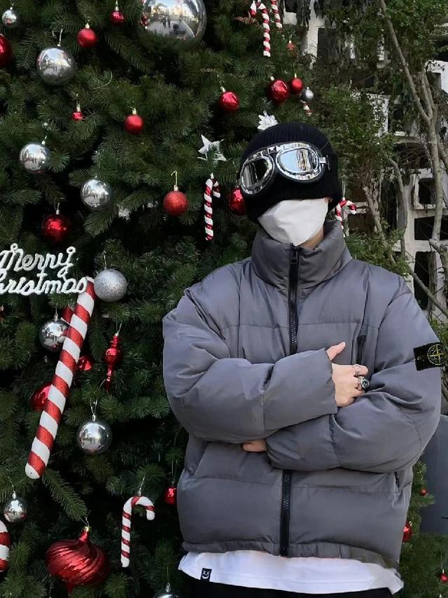 【Stone Island 石头岛新款尼龙拉链户外机能立领棉服外套】