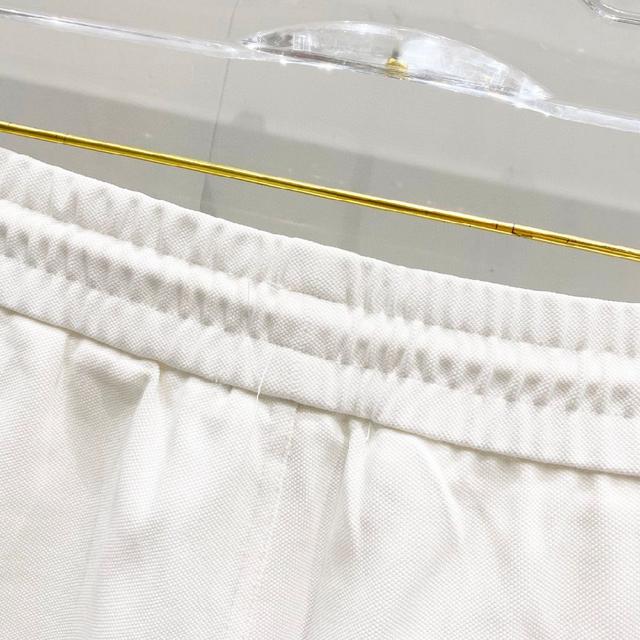 定制提花面料短裤 经典GG字母LOGO满印织带拼接