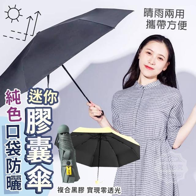 【預購】【0716結單】【批發】純色迷你口袋防曬膠囊傘