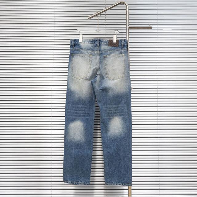 路易威登LV手绘涂鸦牛仔长裤