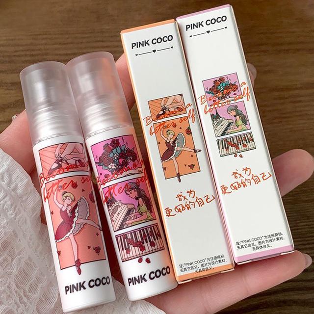 小紅書同款PINKCOCO漫畫少女奶霜唇釉(預購)