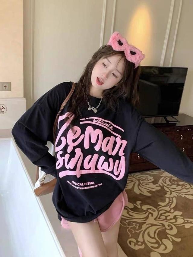 正韓🇰🇷 blackpink 配色發泡字母短洋#隨時結單