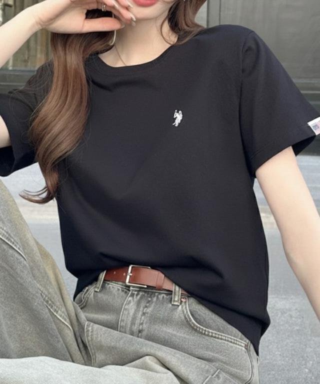 🔥快閃🔥美國🇺🇸 U.S. POLO ASSN. 女中馬刺繡T#04/23下午14:00結單