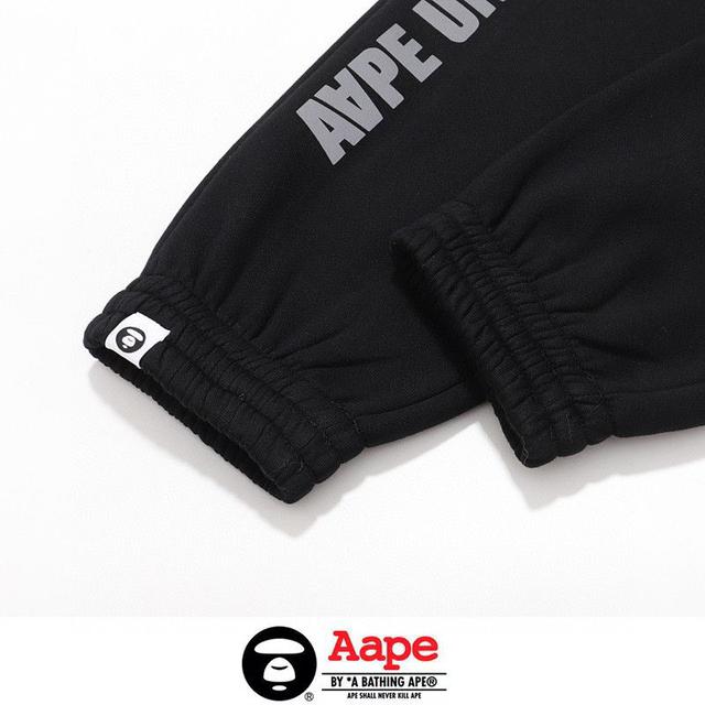 0951毛圈薄款 951加绒厚款猿人头AAPE宽松 休闲卫裤运动长裤 M L XL XXL