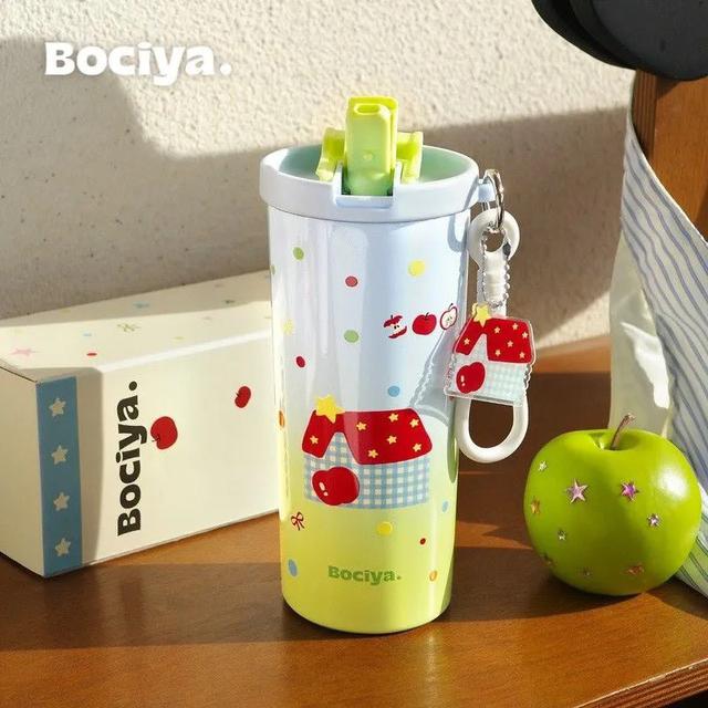 Bociya新款高顏值隨身吸管保溫杯(預購)