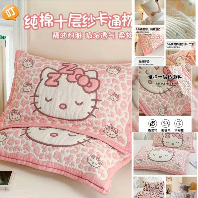 加棉加厚萌趣可愛泡芙枕巾×1對 SZ310