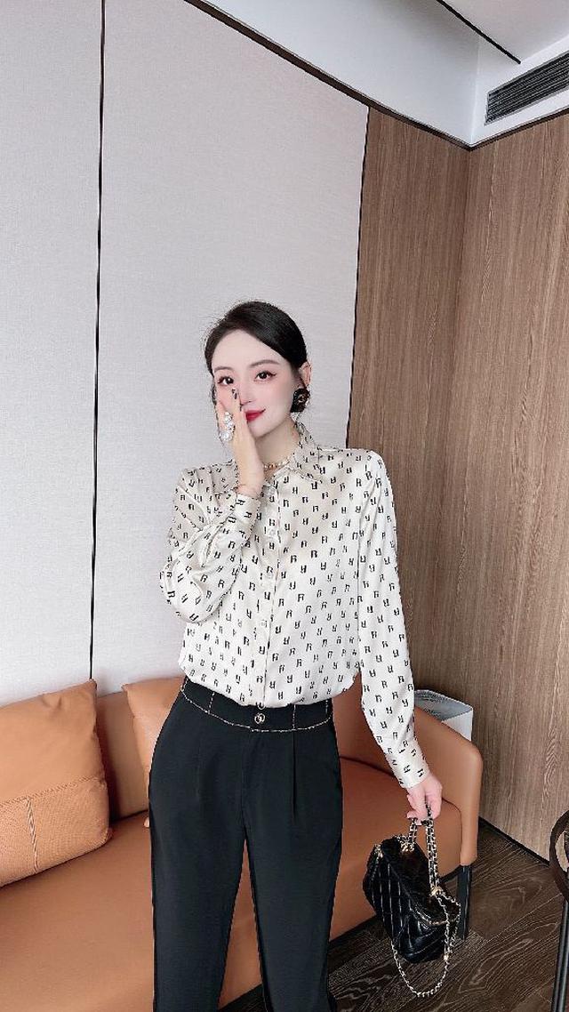 高品质  Dior 22专柜最新款真丝印花衬衫