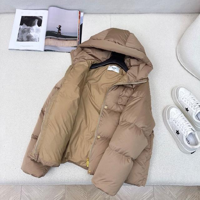 秋冬新款凯旋门徽标logo连帽面包羽绒服 🤎本季最佳版型 经典