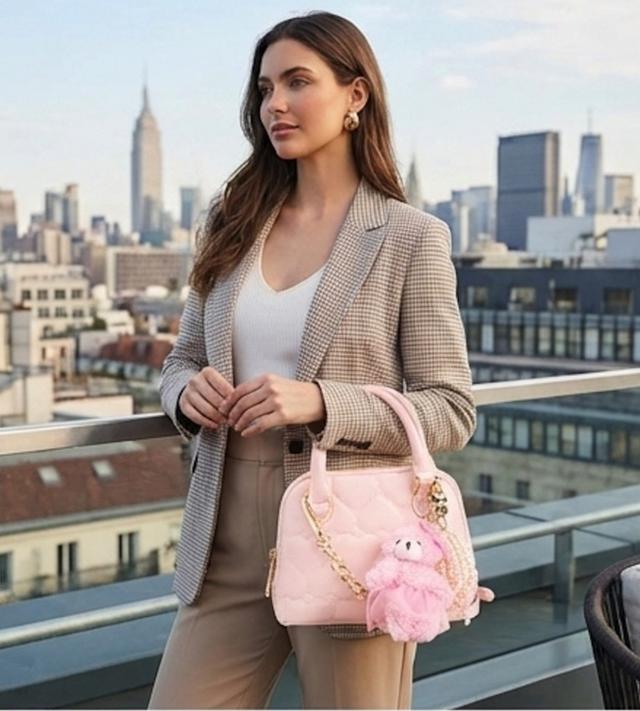 美國BETSEY JOHNSON 菱格紋手提斜背包禮盒#限時特價有單就下