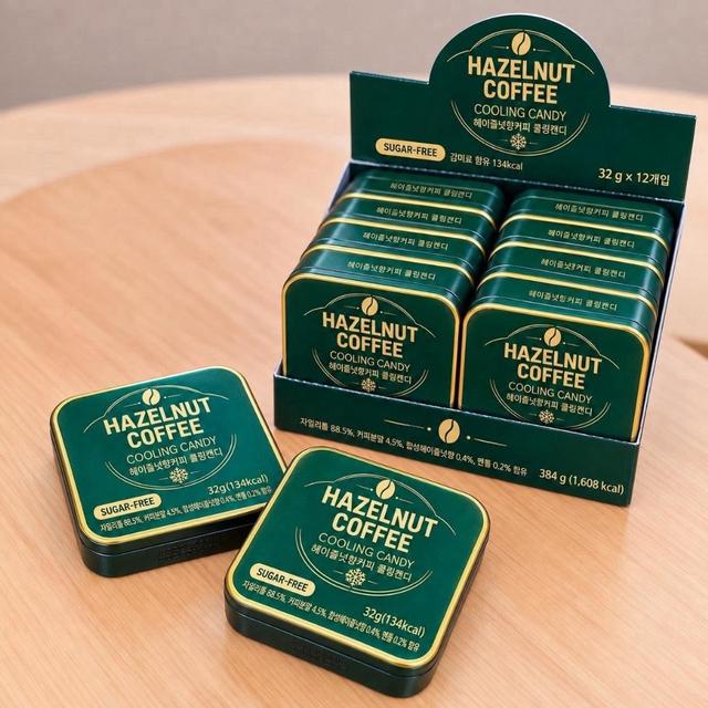 🇰🇷韓國 COOLING CANDY｜10月期間限定榛果拿鐵咖啡糖 32g