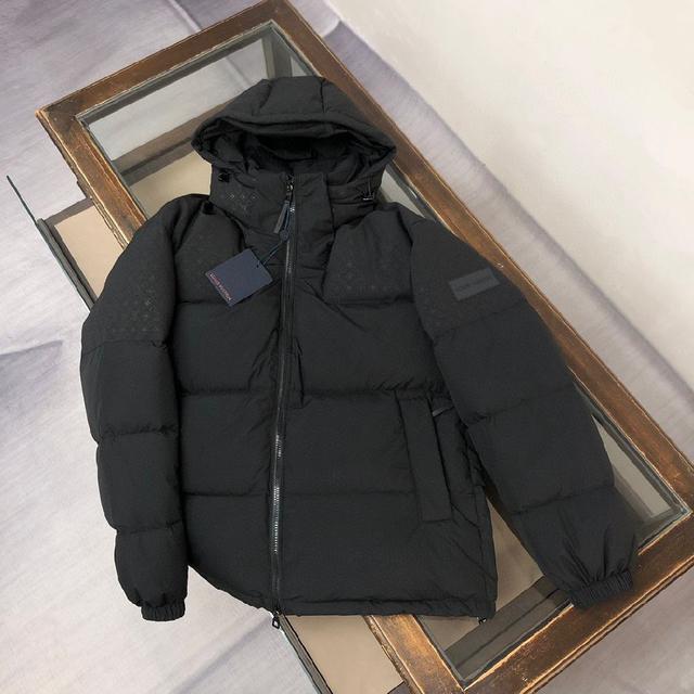 蓝色/黑色 中长款 可卸羽绒内胆 羽绒服 90白鸭绒