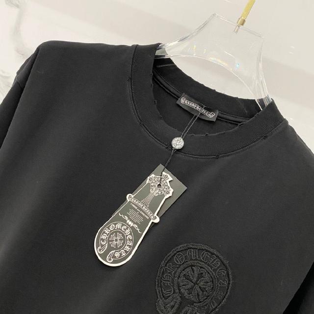 前后刺绣🪡工艺梵文十字架LOGO标识 纯原品质 原版面料750 ％棉质