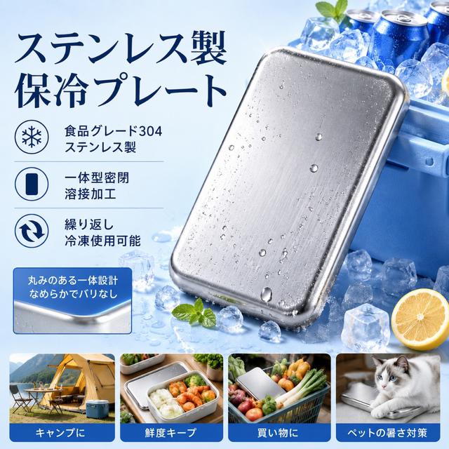 預購 日系輕薄不鏽鋼密封保冷冰板-9/8下午3點收單