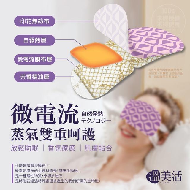 💎溫美活®微電流專利負離子蒸汽眼罩 10入💎#12/31