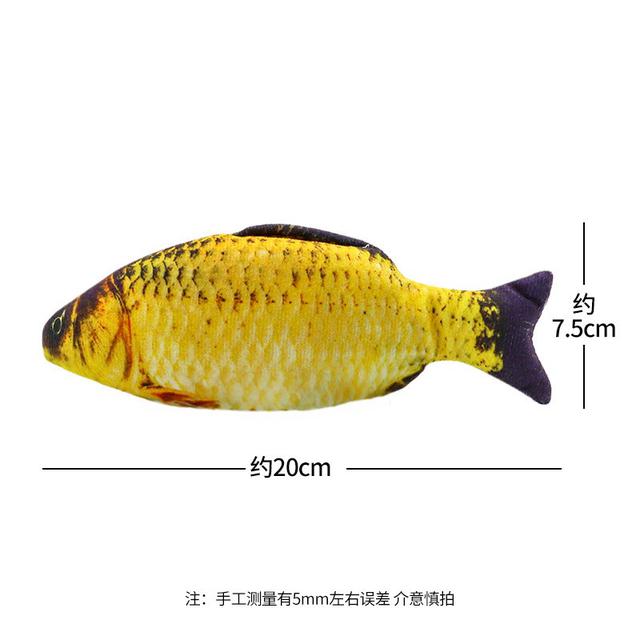 貓咪玩具貓薄荷特大仿真魚自嗨解悶幼貓逗貓磨牙貓咪麻布魚寵物用品