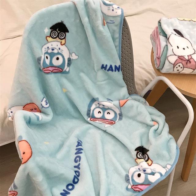 ins日系可愛卡通珊瑚絨午睡毯(預購)