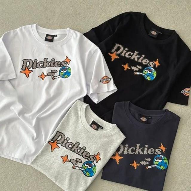 國外限定 Dickies 美式重磅復古 塗鴉雲朵字體寬鬆T#07/03