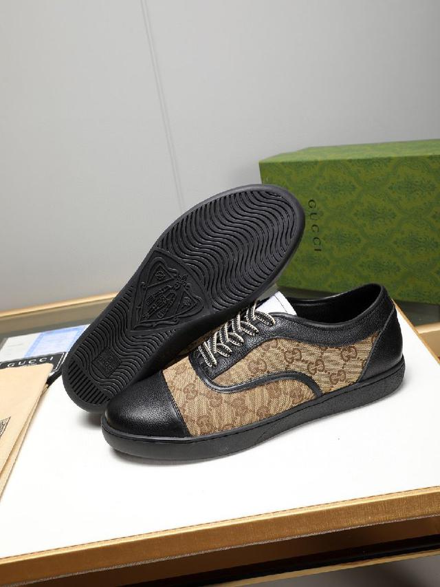 古奇-GUCCl】🔥🆕鞋面采用意大利进口头层磨