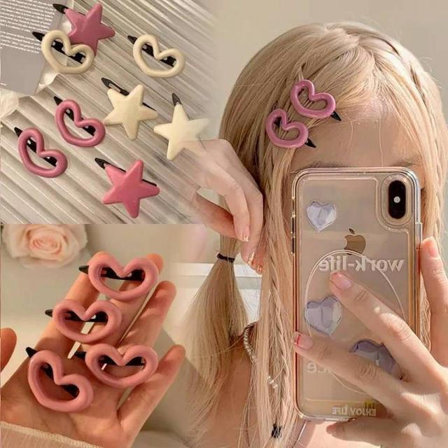 〔現貨〕愛心瀏海固定髮夾×30支/包   FS24-301