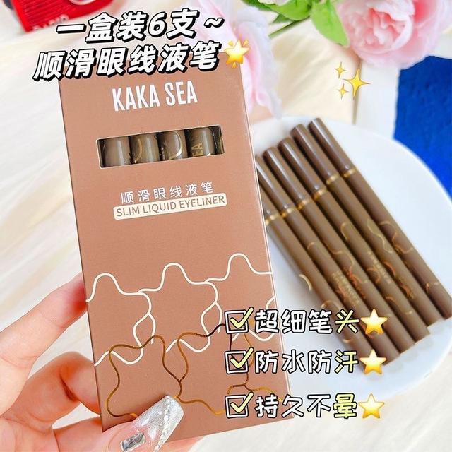 📌一組六色 精雕極細眼線筆