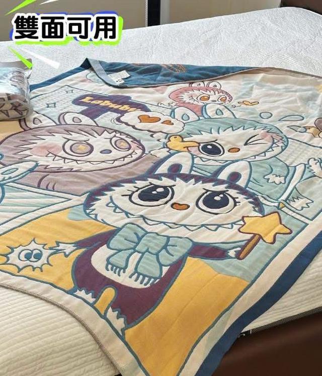 G3295-拉布布10層純棉紗雙面空調被涼被棉被