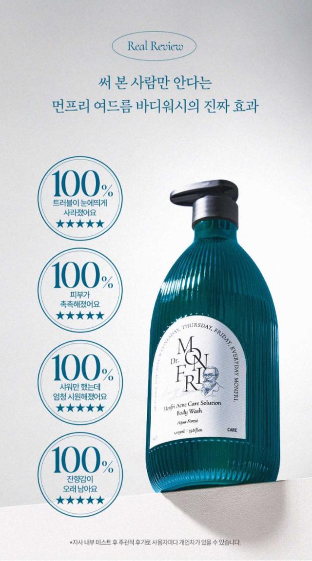 韓國 Dr.MonFri 魔法學六重植萃痘肌速退散沐浴乳 1059ml#05/31