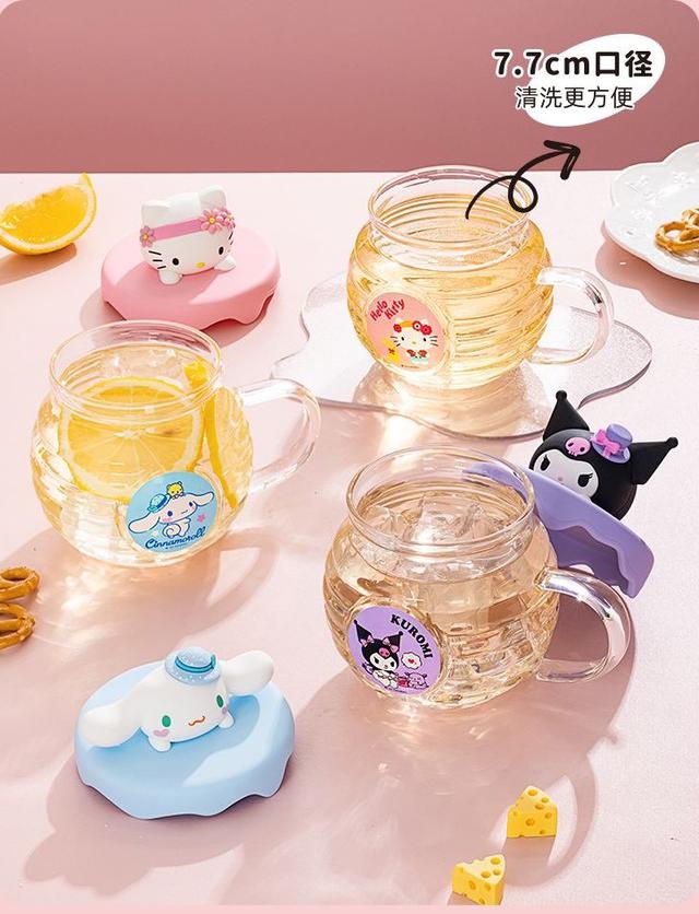 ins三麗鷗高顏值蜂蜜罐玻璃杯(預購)