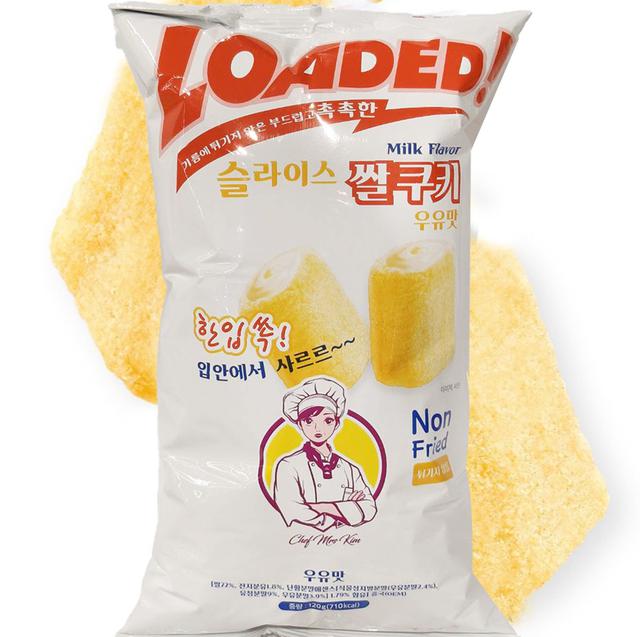 韓國Milk Classic Loaded牛奶一口米餅捲心酥120g【一組2包】9/30下午3點收單