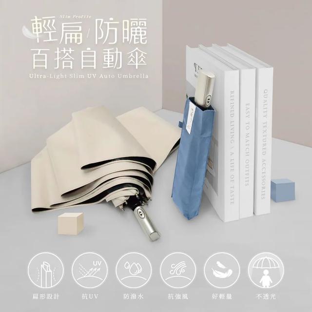 預購 輕扁防曬百搭自動傘 (K3147)《一組2支》顏色隨機-5/6號中午12點結單