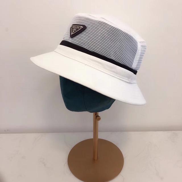 PRADA 透气网渔夫帽 黄色 白色 红色