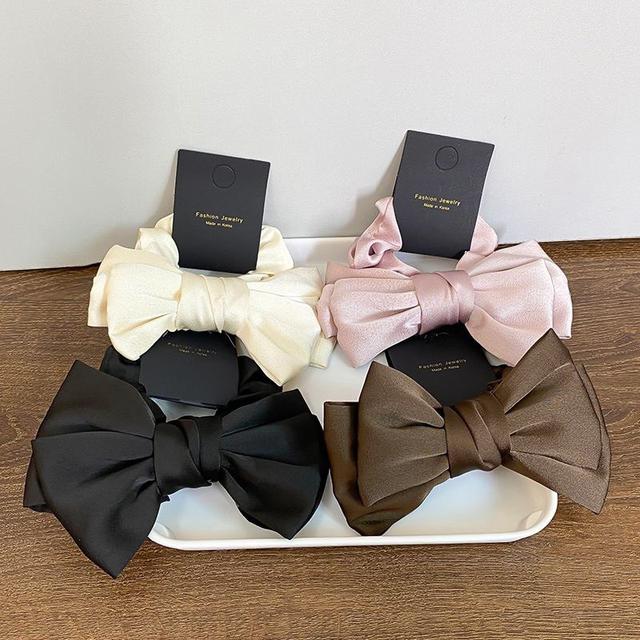 韓國東大門優雅飄帶蝴蝶結髮圈(預購)