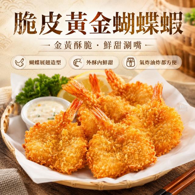 7/24(五)中午收單⚠️ ✨脆皮黃金蝴蝶蝦 🍤